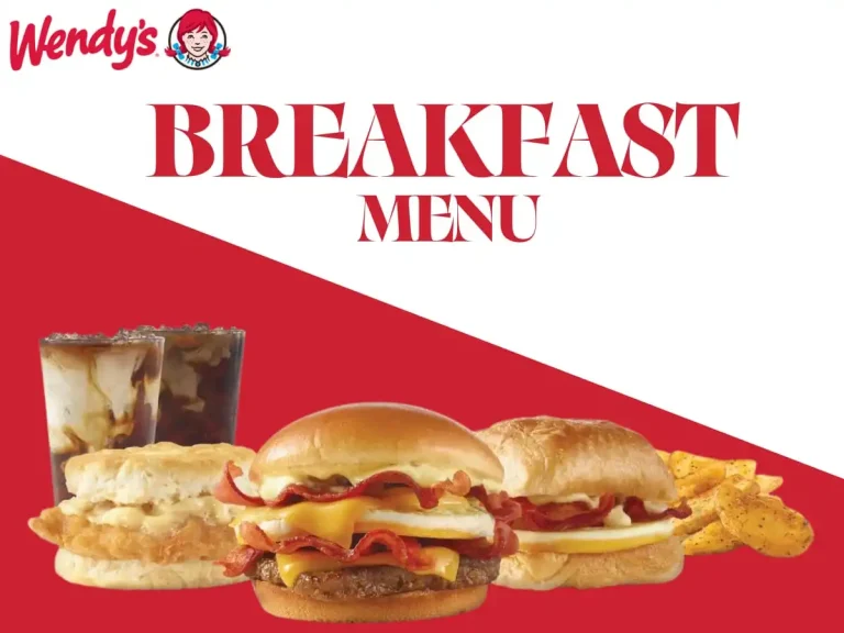 Wendy's Breakfast Menu